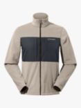 Berghaus Men's Prism High Neck Zip Through Fleece Jacket, Taupe/Jet Black