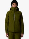 The North Face Women's Descendit Waterproof & Windproof Ski Shell Jacket, Forest Olive