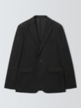 John Lewis Washable Regular Fit Notch Lapel Suit Jacket, Black