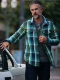 Outerknown Check Blanket Shirt, Jade Plaid