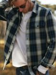 Outerknown Blanket Overshirt, Marine Plaid