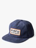 KAVU Wooderson Corduroy Cap, Blue Nights