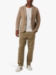 Peregrine Belmont Deconstructed Cotton Blazer, Putty