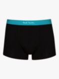 Paul Smith Colour Waistband Organic Cotton Blend Trunks, Pack of 3, Black