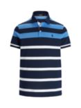 Polo Golf by Ralph Lauren Striped Polo Shirt, Annapolis Blue /Multi