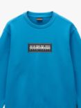 Napapijri Box Logo Sweatshirt, Sapphire