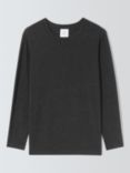 John Lewis Thermal Long Sleeve Lounge Top, Charcoal