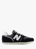 New Balance 373 Leather Blend Trainers, Black