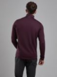 Montane Protium Lightweight Breathable Half Zip Pull On, Dark Garnet