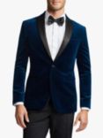 Ted Baker Elson Velvet Suit Jacket, Teal