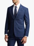 Ted Baker Hoyle Soft Check Wool Blend Suit Jacket, Navy