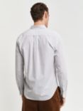 GANT Regular Fit Stripe Linen Poplin Shirt, White