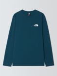 The North Face Long Sleeve Dome T-Shirt, Midnight Petrol