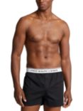 Polo Ralph Lauren Stretch Cotton Woven Boxers, Pack of 3, Black