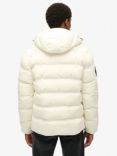 Superdry Hooded City Graphic Puffer Jacket, Off White