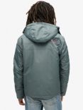 Superdry Hooded Mountain Windbreaker Jacket, Stormy Weather Blue