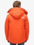 Superdry Hooded Ultimate Embroidered SD Windbreaker Jacket, Flame Orange