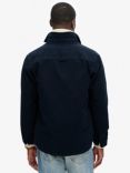 Superdry Hooded Storm Puffer Fleece Bomber Jacket, Eclipse Navy