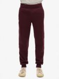 Superdry Essential Logo Cotton Blend Joggers, Tawny Port Red Marl, Tawny Port Red Marl