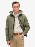 Superdry Hood Ripstop Softshell Trekker Jacket, Dusty Olive Green