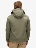 Superdry Hood Ripstop Softshell Trekker Jacket, Dusty Olive Green