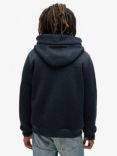 Superdry Hooded Bomber Jacket, Sargasso Sea Blue