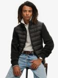 Superdry Storm Fleece Hybrid Bomber Jacket, Black