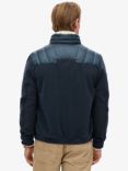 Superdry Storm Fleece Hybrid Bomber Jacket, Eclipse Navy