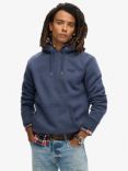 Superdry Essential Logo Cotton Blend Hoodie, Heritage Navy Marl