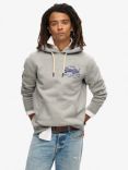 Superdry Classic Vintage Logo Hoodie, Athletic Grey Marl