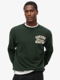 Superdry Vintage Athletic Crew Sweatshirt, Academy Green