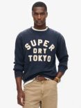 Superdry Vintage Athletic Crew Sweatshirt, Rich Navy