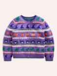 Mini Boden Kids' Edie Fair Isle Cardigan