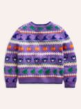 Mini Boden Kids' Edie Fair Isle Cardigan