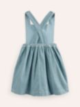 Mini Boden Kids' Cord Applique Dress, Vintage Blue Bunnies