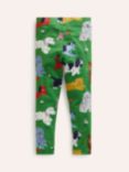 Mini Boden Kids' Fun Play Pets Leggings, Green