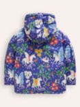 Mini Boden Kids' Sherpa Lined Jacket, Enchanted Unicorn