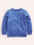 Mini Boden Kids' Applique Sweatshirt, Bluejay Blue Unicorn