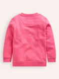 Mini Boden Kids' Applique Sweatshirt, Rose Pink House