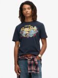 Superdry Tokyo Graphic T-Shirt, Deep Navy