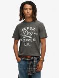 Superdry Copper Label Workwear Cotton T-Shirt, Surplus Gravel Grey