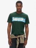 Superdry Retro Logo T-Shirt, Enamel Green