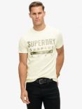 Superdry Surplus Graphic Cotton T-Shirt, Off White