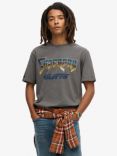 Superdry Rock Graphic Band T-Shirt, Dark Grey