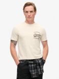 Superdry Copper Label Graphic T-Shirt, Rice White