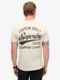 Superdry Copper Label Graphic T-Shirt, Rice White