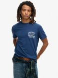 Superdry Copper Label Graphic T-Shirt, Pilot Mid Blue