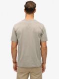 Superdry Micro Logo Graphic Loose T-Shirt, Deep Beige Slub