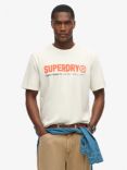 Superdry Utility Sport Logo Loose T-Shirt, Nordic Bone Grey