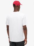 Superdry Core Logo Fade Loose T-Shirt, Black, Brilliant White